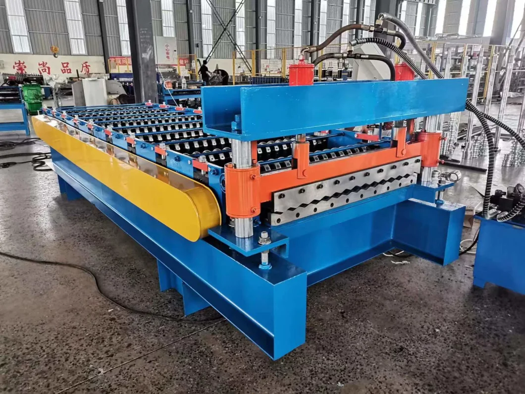 Corrugated Iron Sheet Making Machine Roof Panel Roll Forming PPGI Round Wave Metal Sheet Corrugated Panel Roll Forming Machine for Roofing Sheet