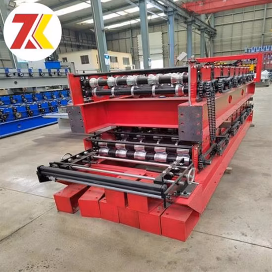 China Venta caliente Metal Acero Tipo 840 Ibr Chapa trapezoidal para techos Máquina formadora de rollos en frío Automático de alto rendimiento